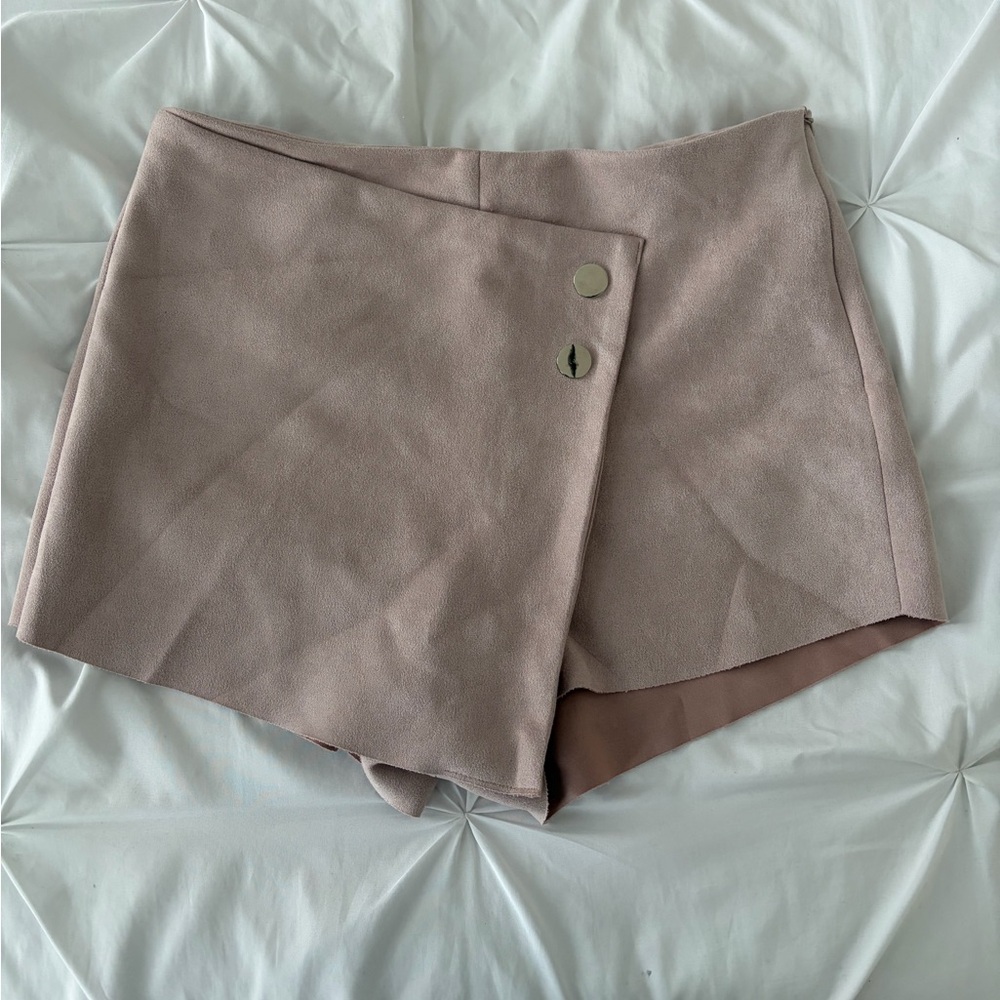 Charlotte Russe Blush Tan Skort